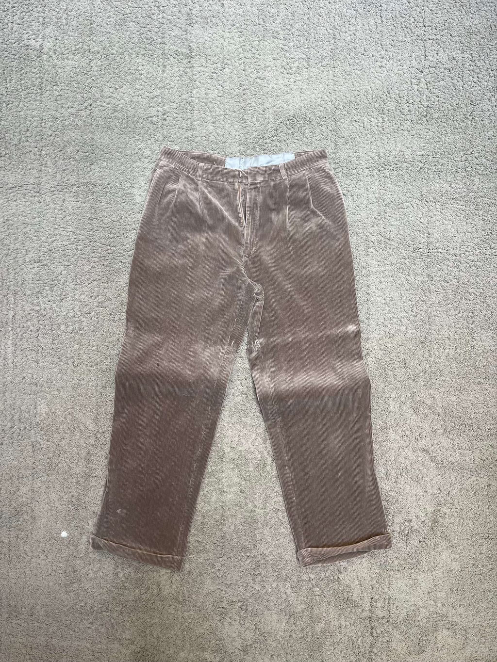 Corduroy Pants Brown Gray (36")