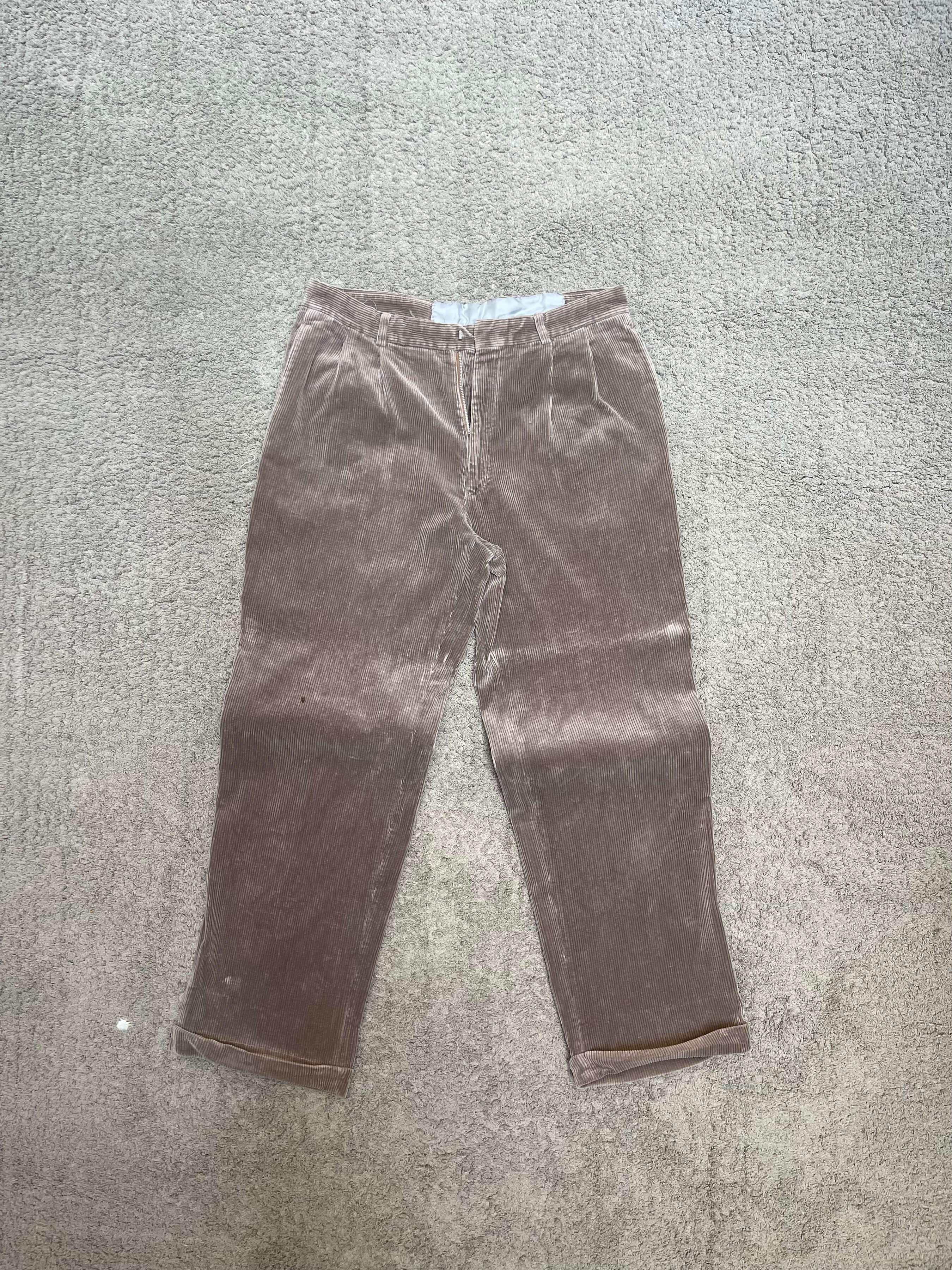 Corduroy Pants Brown Gray (36")