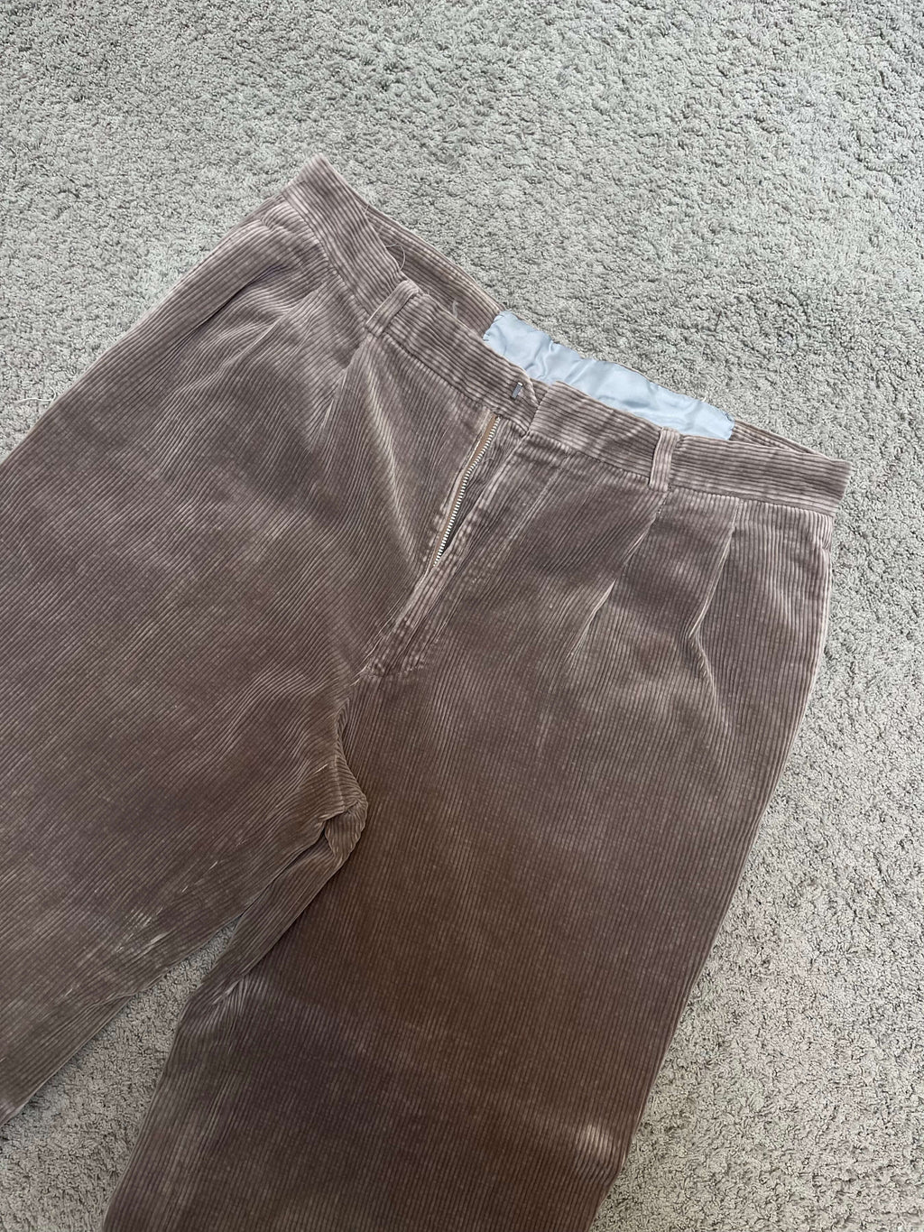 Corduroy Pants Brown Gray (36")