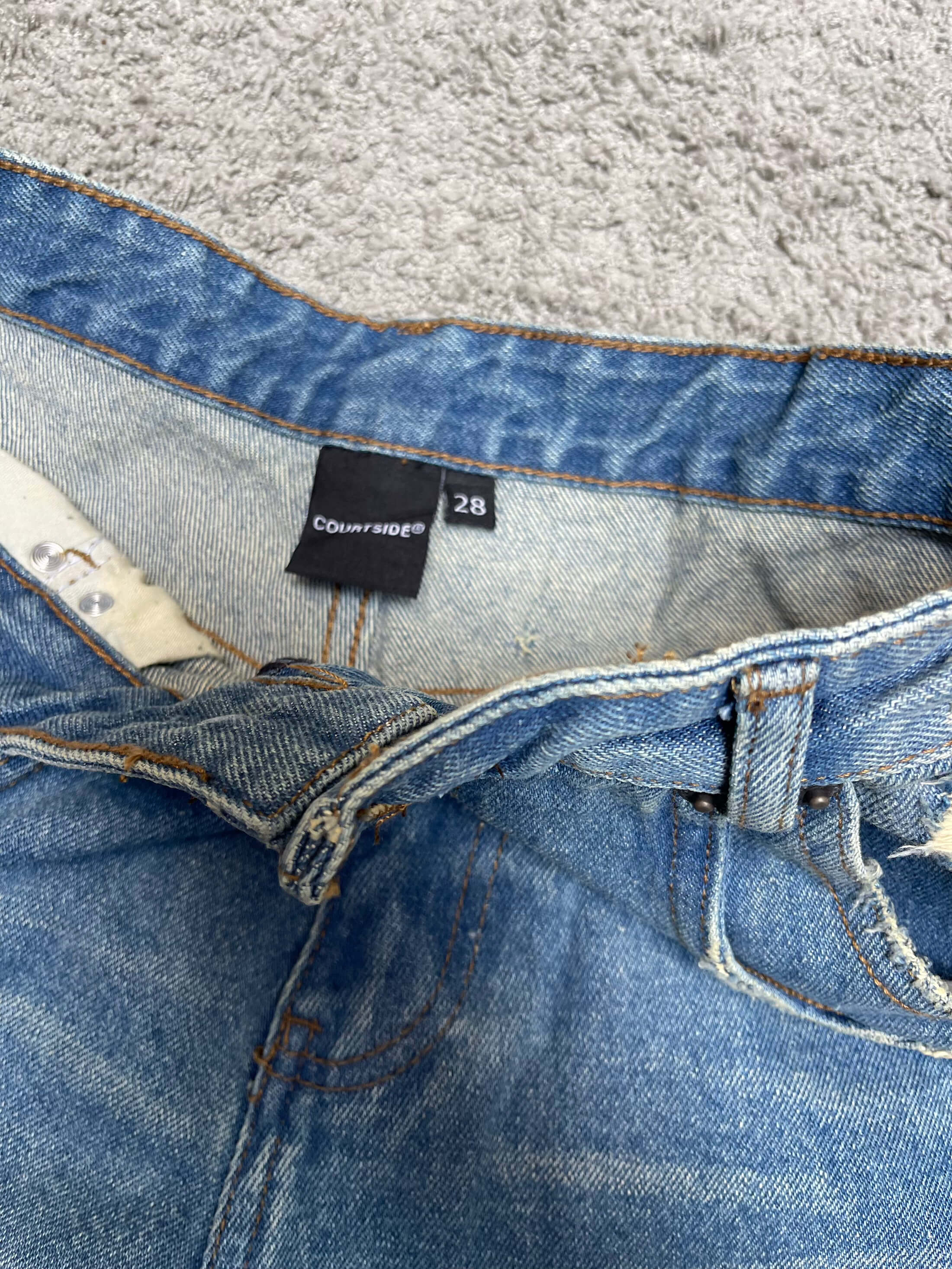 Courtside - Distressed Blue Denim (30")