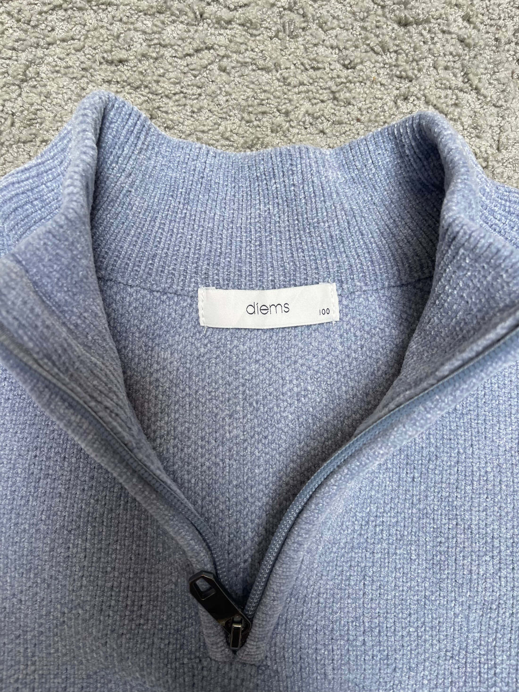 Diems - Sky Blue Quarter Zipper (S)