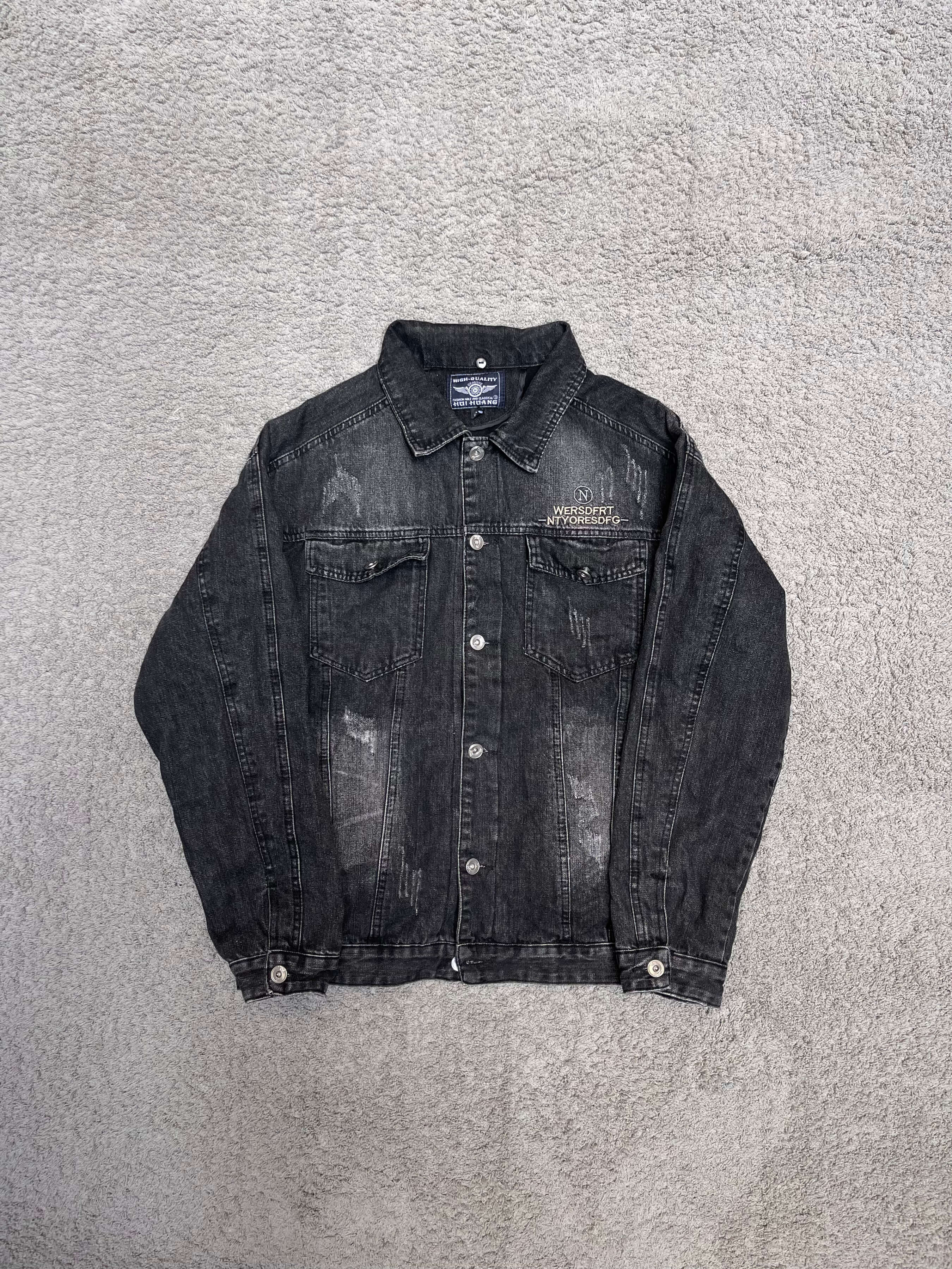 Faded Black Denim Jacket (S)
