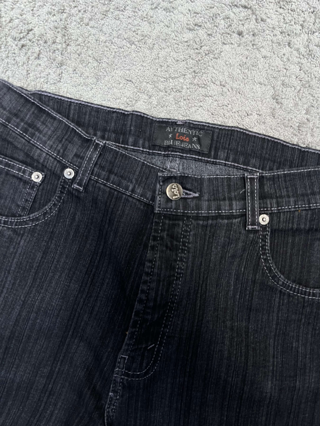 Lois Black Faded Jeans (30-32")