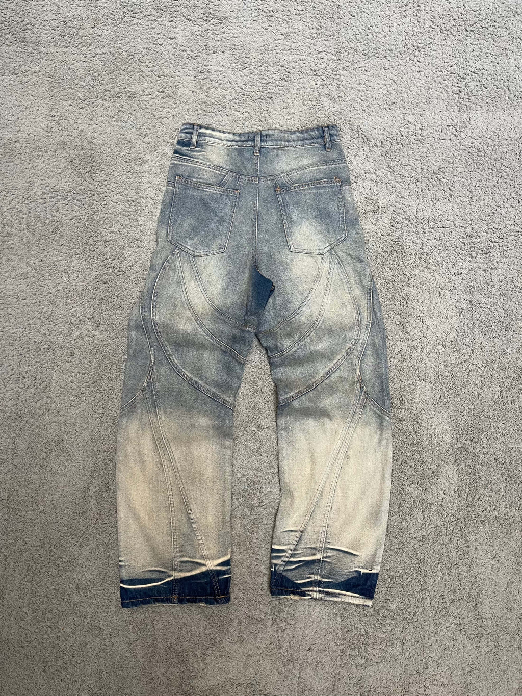 Novamen - Faded Panelled Jeans (30")