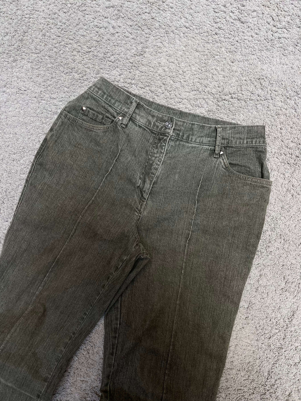 Olive Green Denim Pants (30")