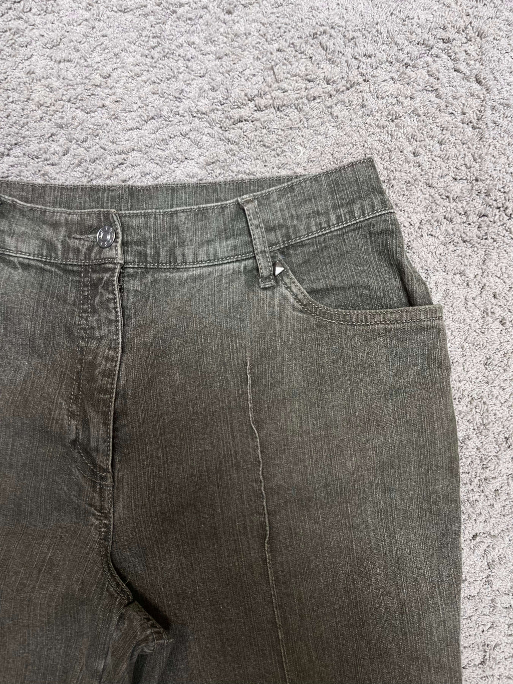 Olive Green Denim Pants (30")