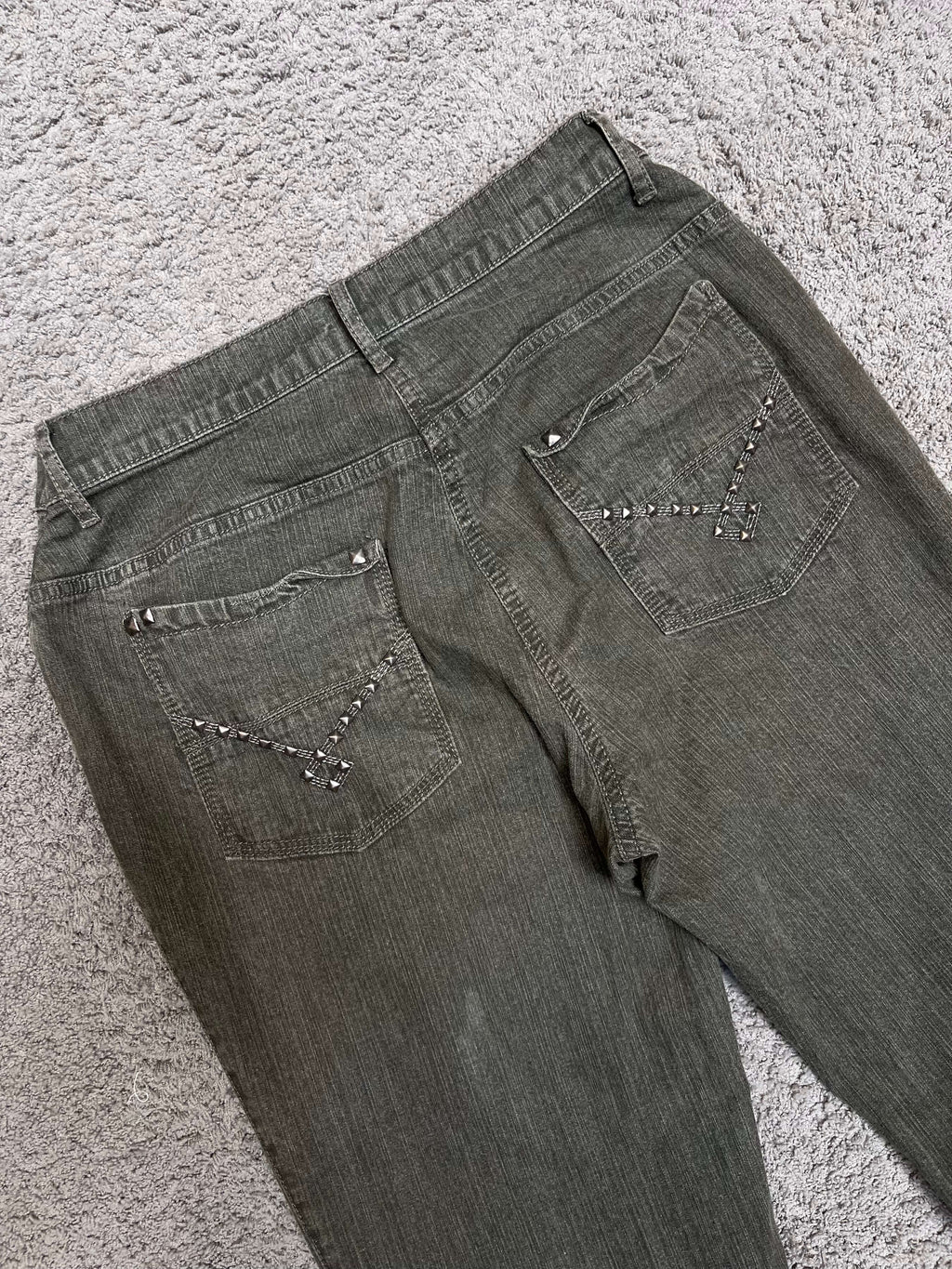Olive Green Denim Pants (30")