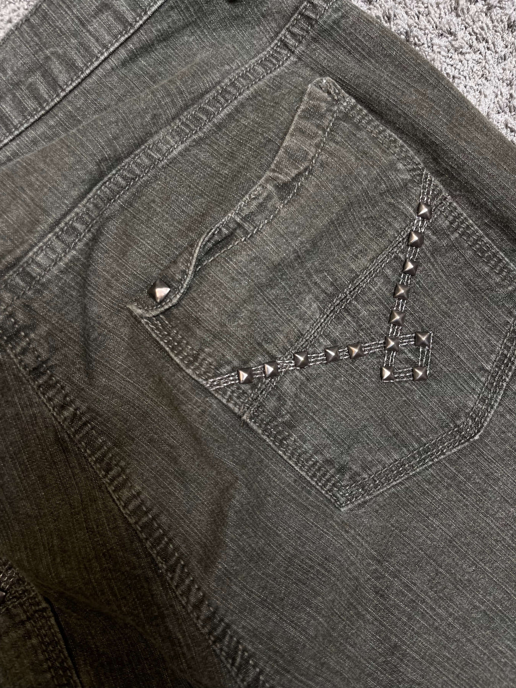 Olive Green Denim Pants (30")