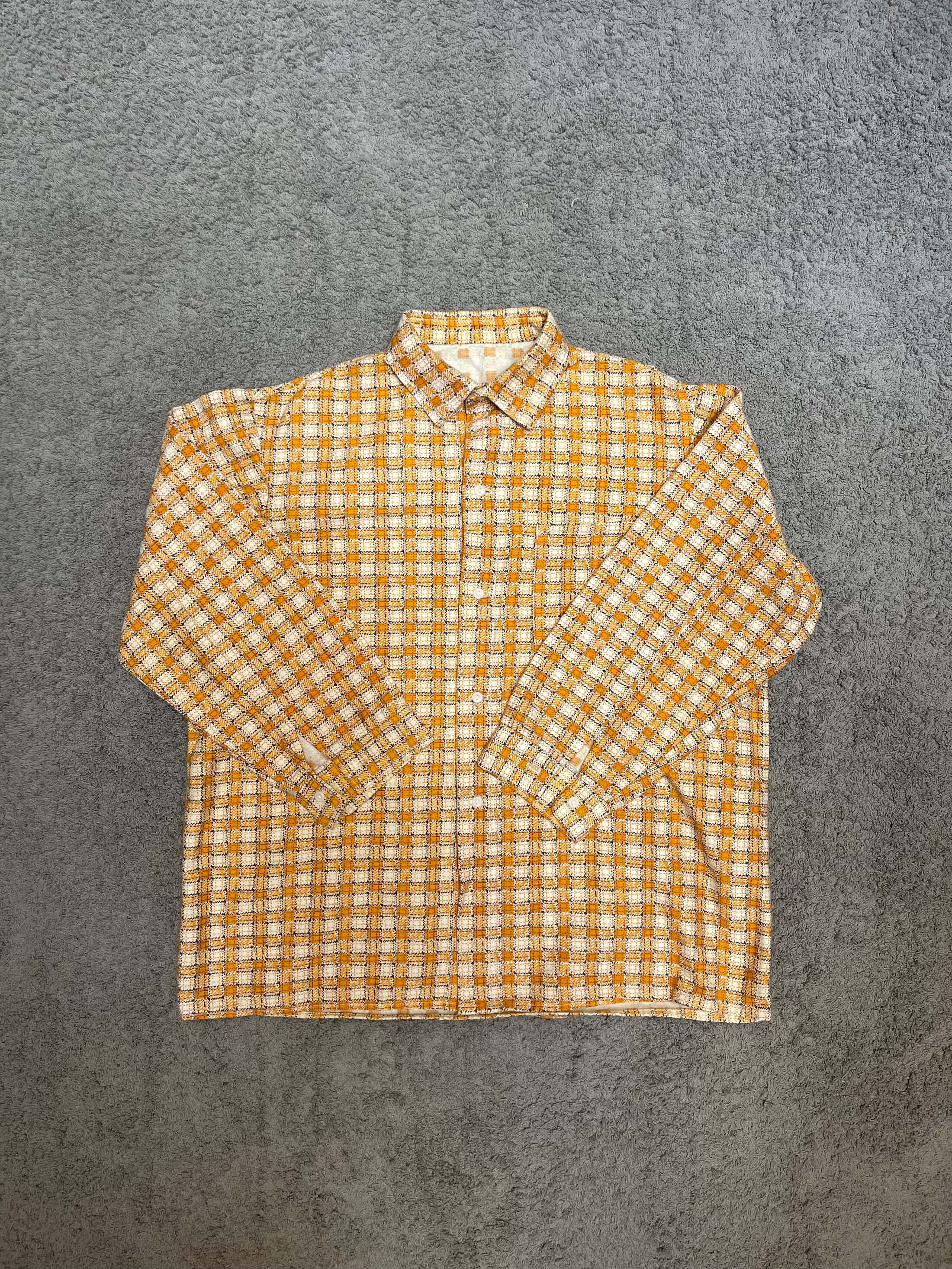 Textured checkered Overshirt (L)