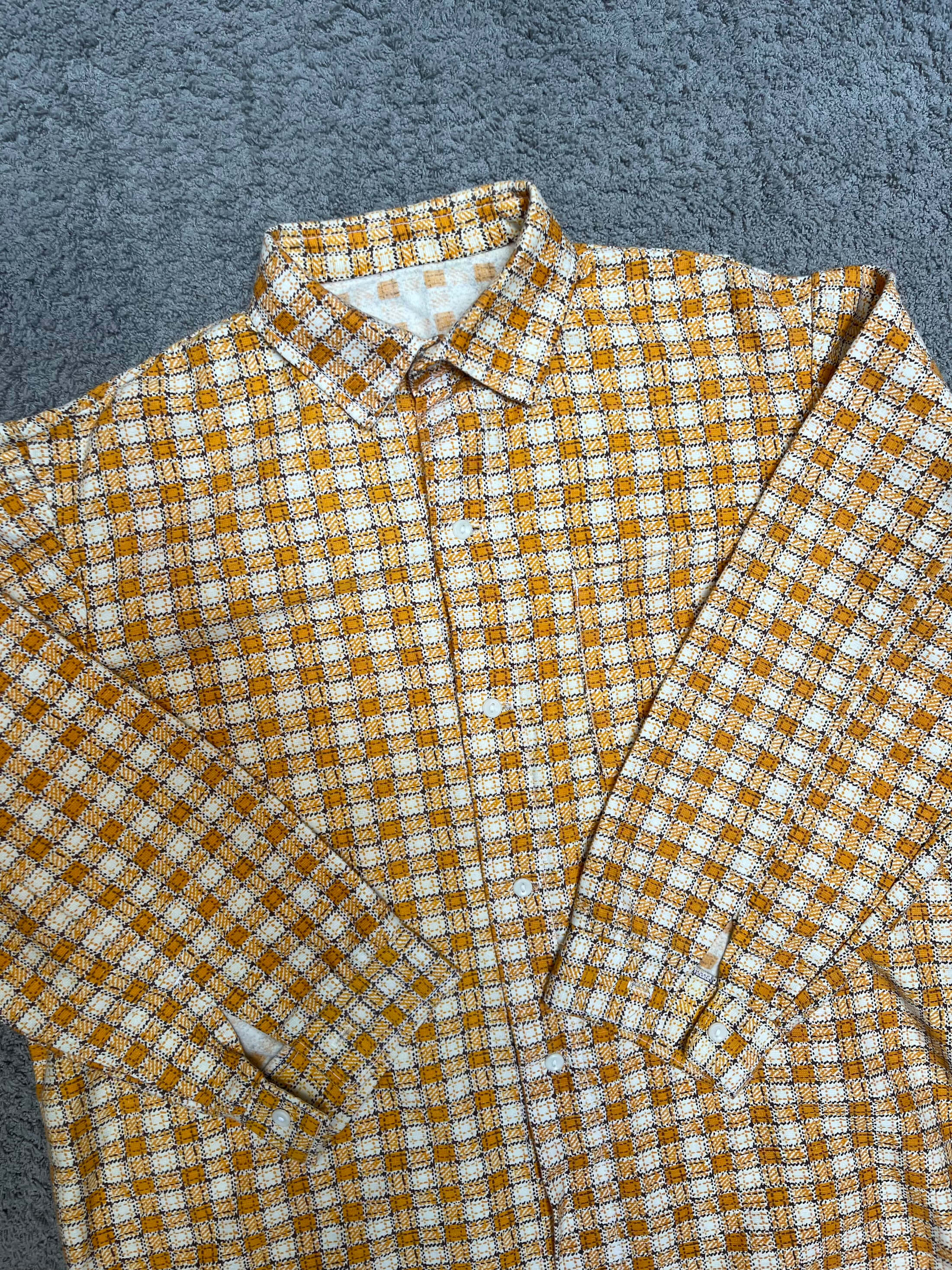 Textured checkered Overshirt (L)