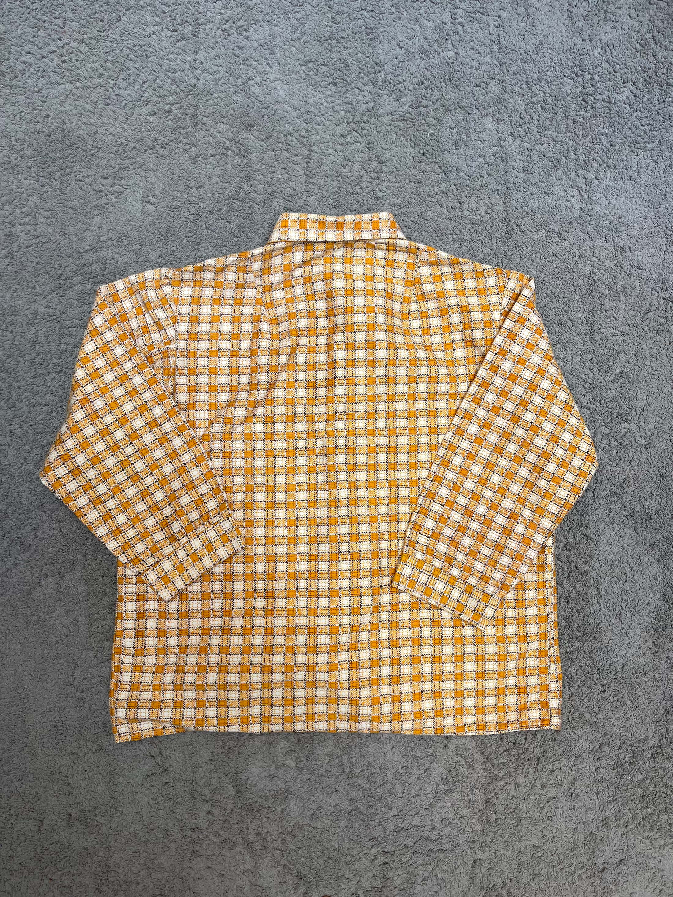 Textured checkered Overshirt (L)