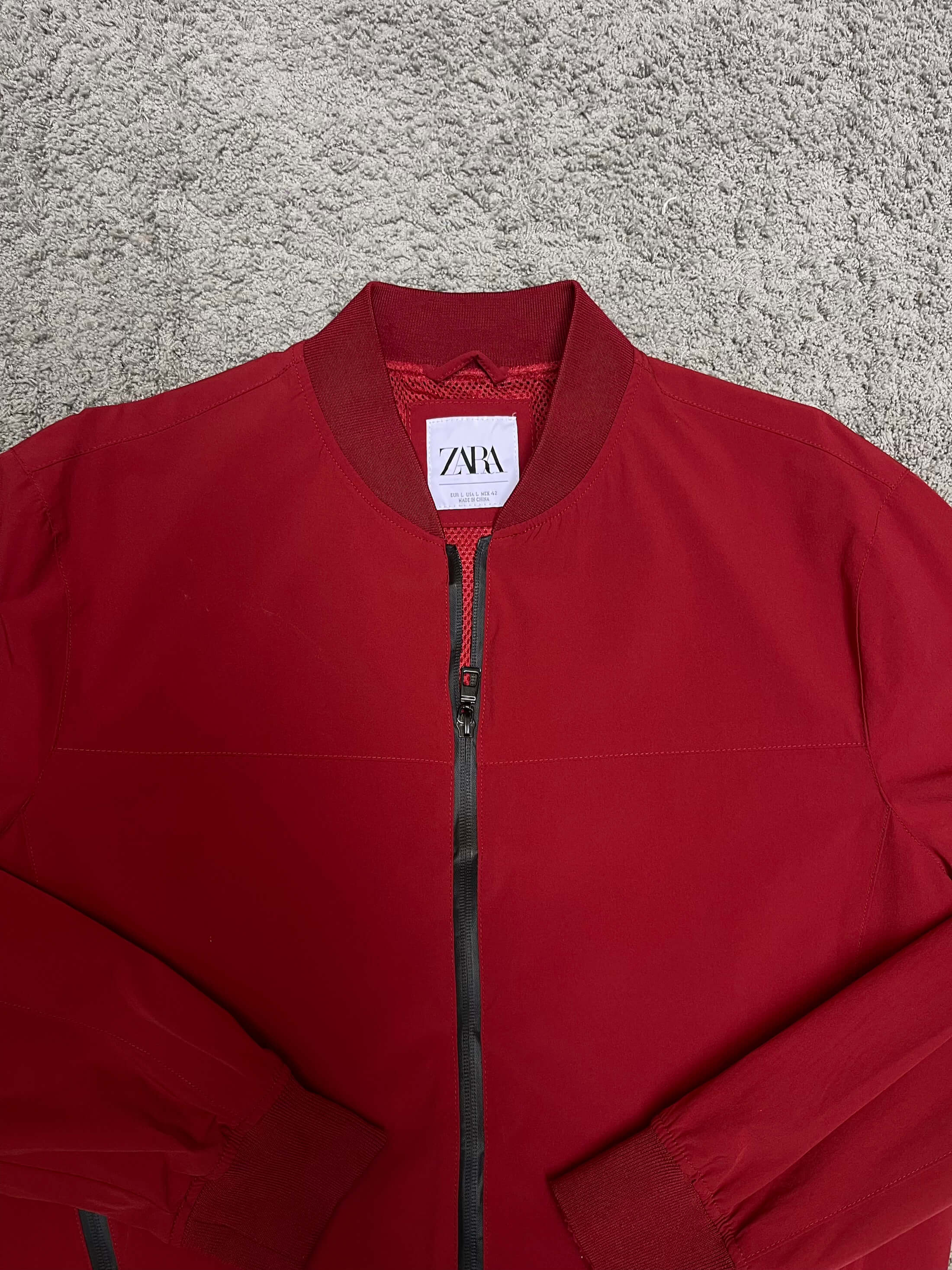 Zara - Red Zipper Jacket (M/L)